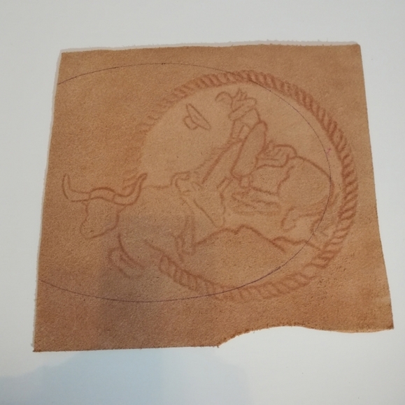 Tooled Leather Wilderness Wall Art Decor - Picture 5 of 7